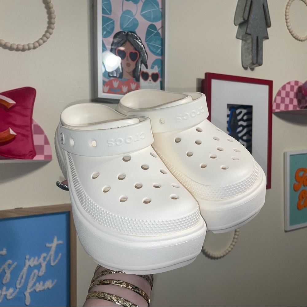 CROCS Women’s Stomp Platform Clogs - image 1